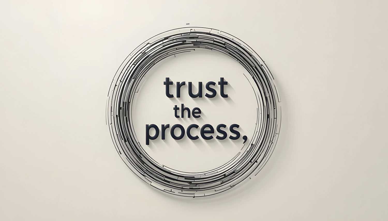 Healing Time – Gesundheitsberatung – Motivationsspruch an einer Wand mit einem Kreis. 